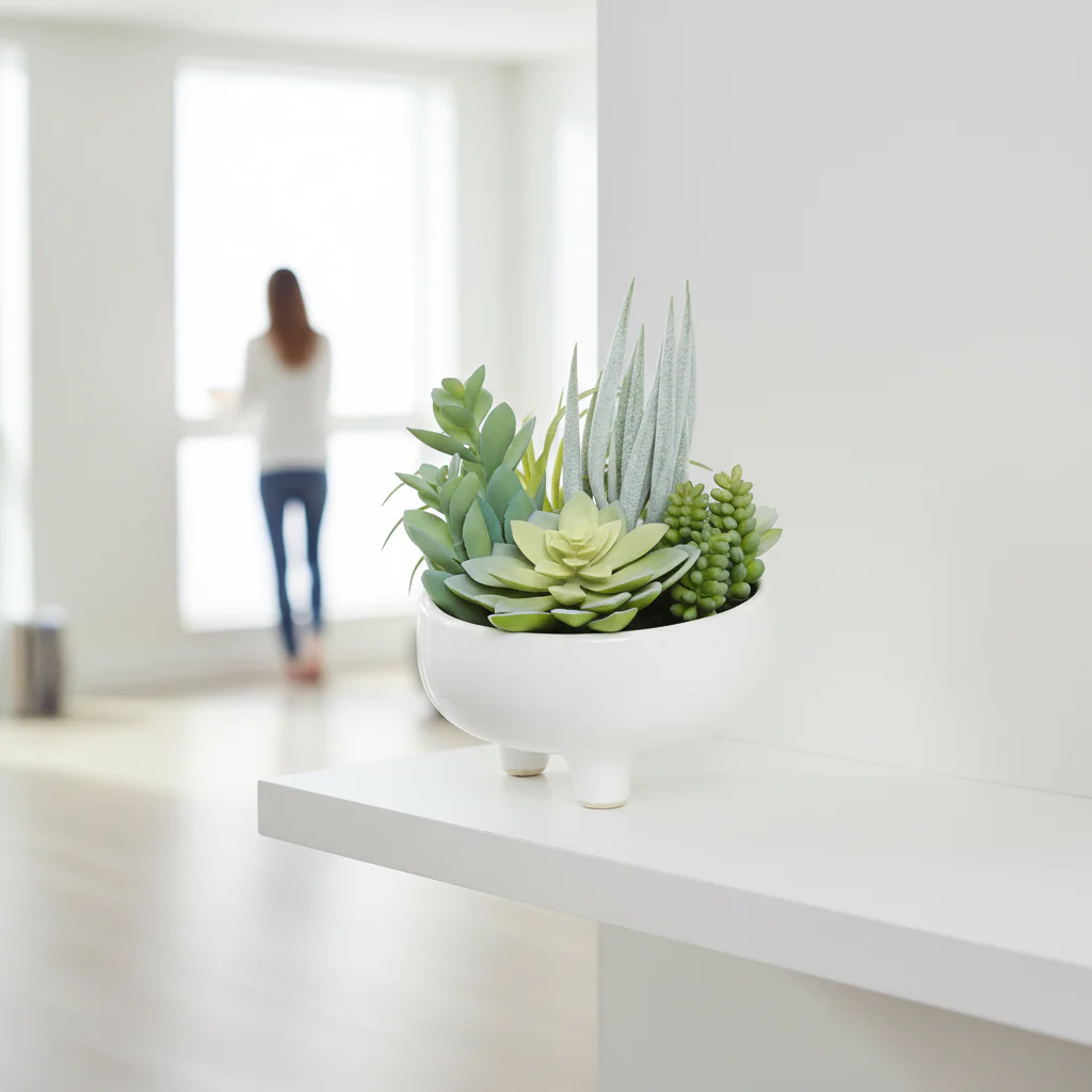 Fiori Mixed Succulents In Large Ceramic Pot - Image 6