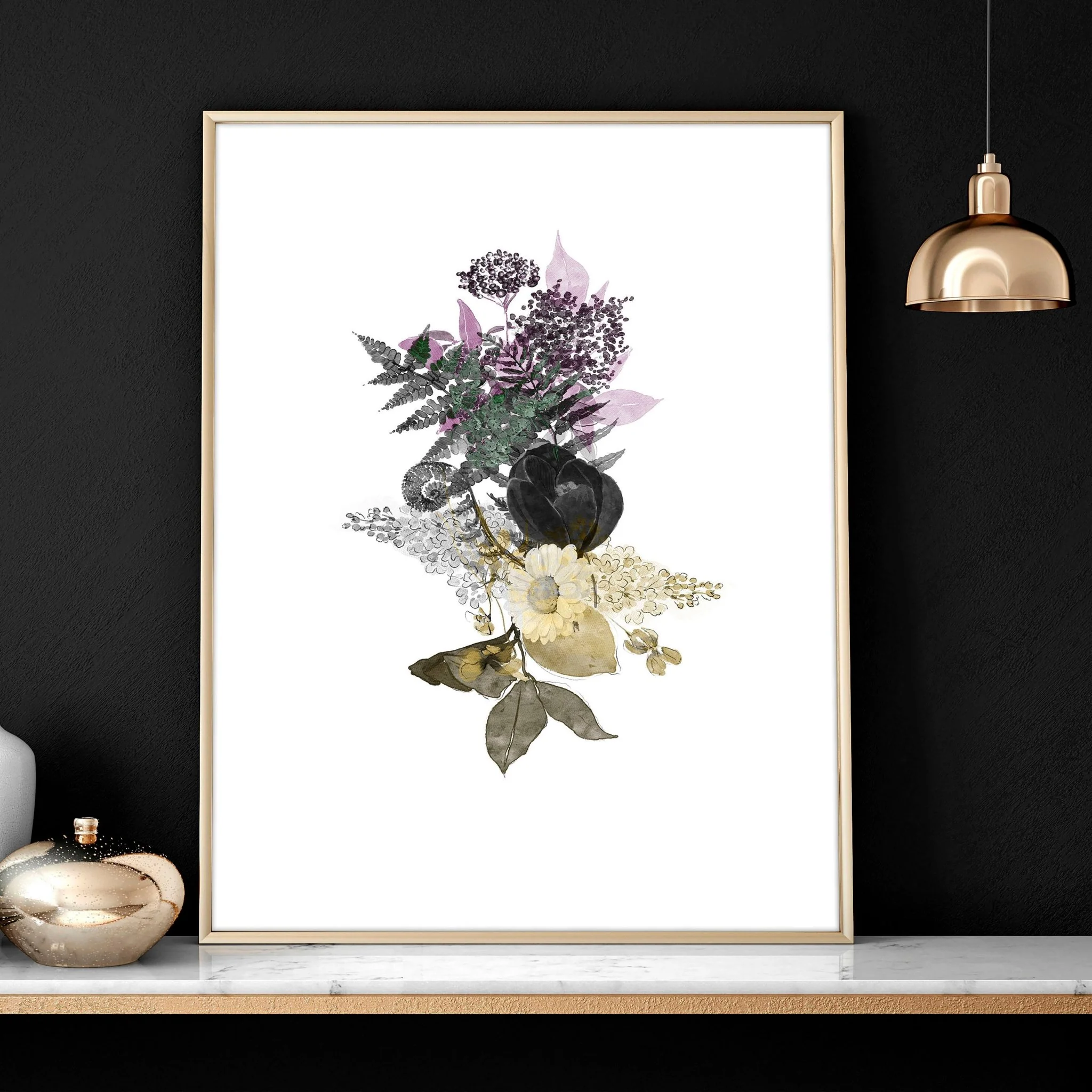 Set of 3 Wall Art – Large Floral Prints for Living Room - Image 5