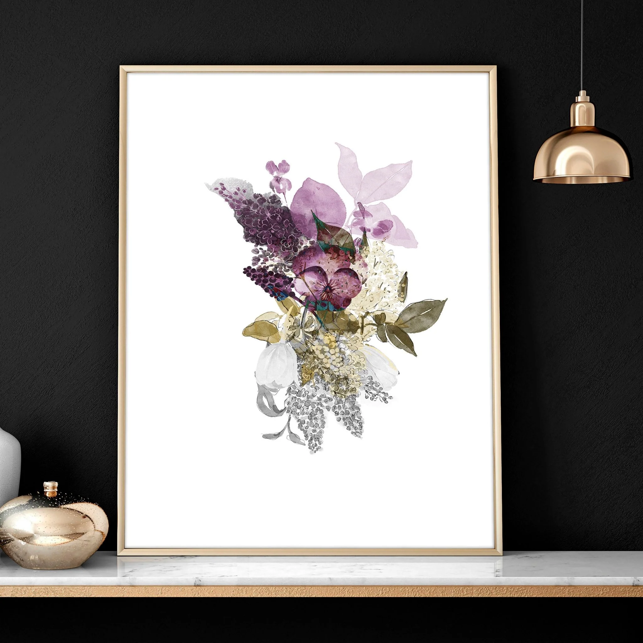 Set of 3 Wall Art – Large Floral Prints for Living Room - Image 6