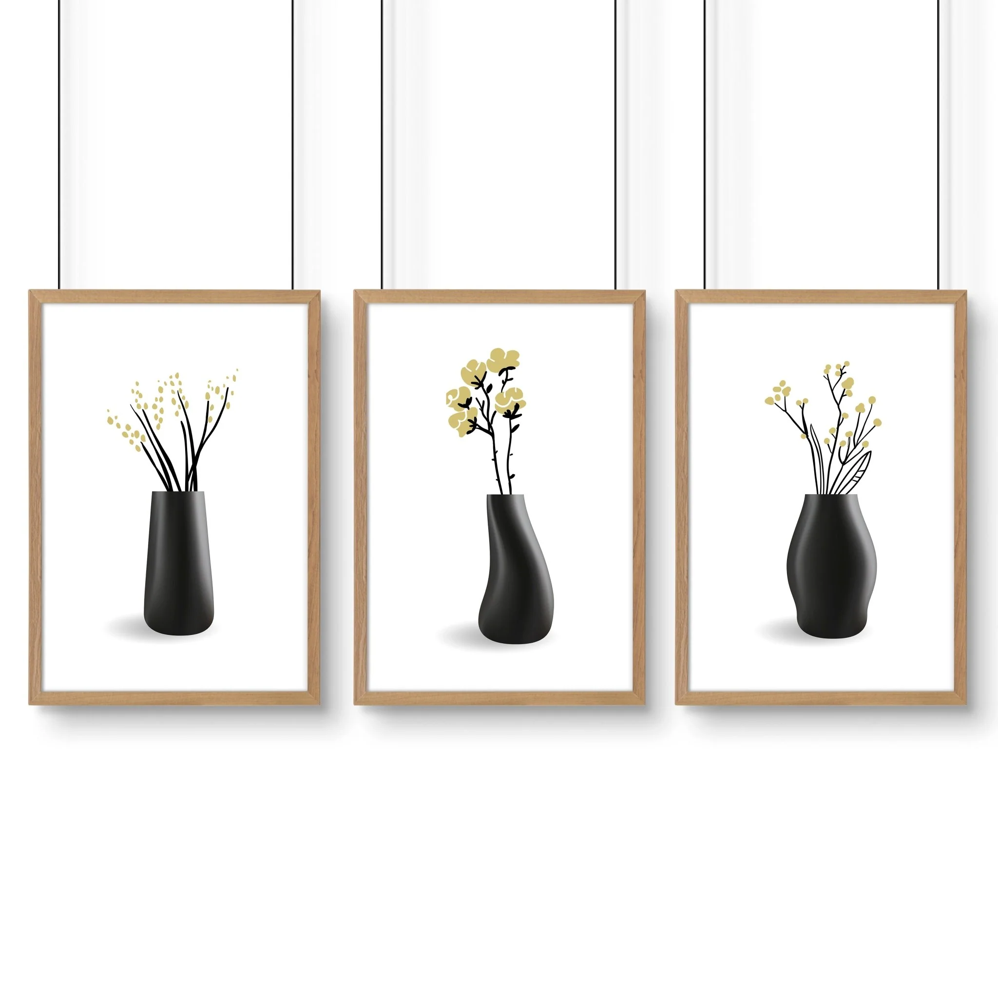 Framed Art Wall | Set of 3 Botanical Wall art Prints - Image 16