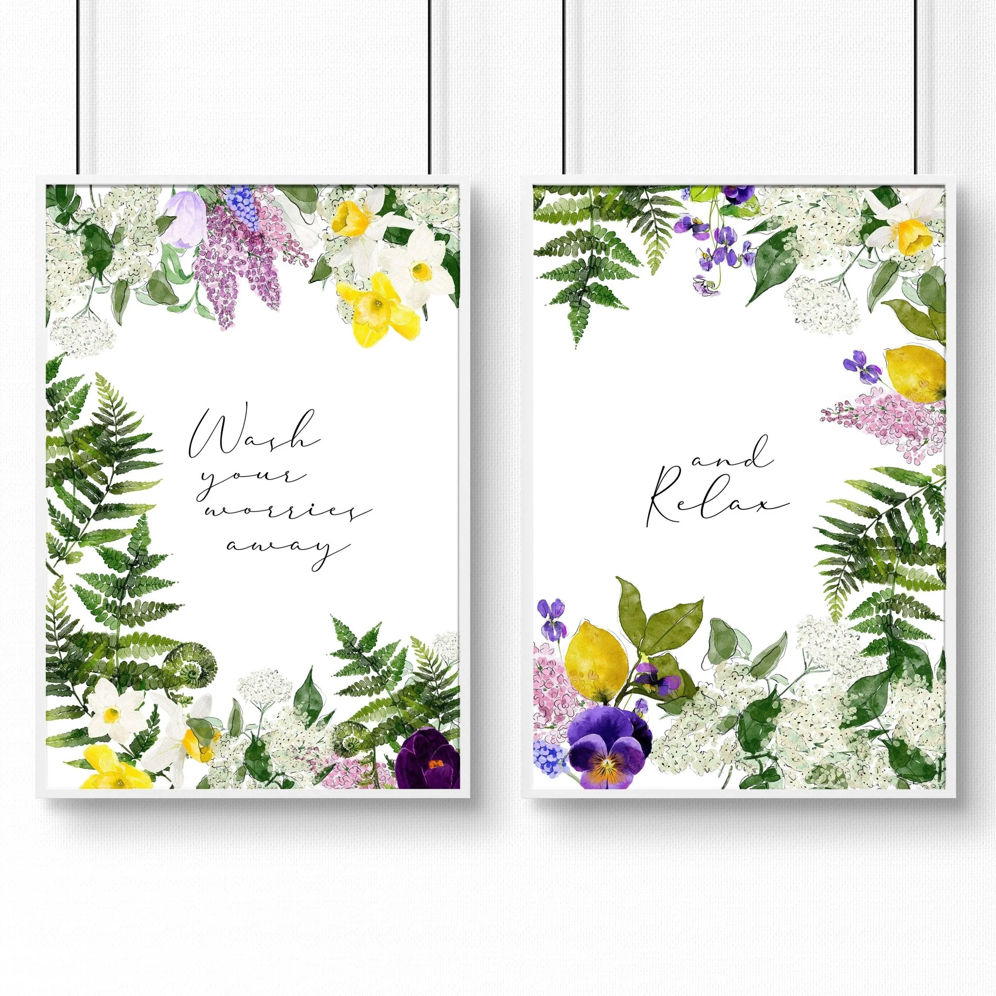 Framed bathroom prints | set of 2 wall art prints - Image 7