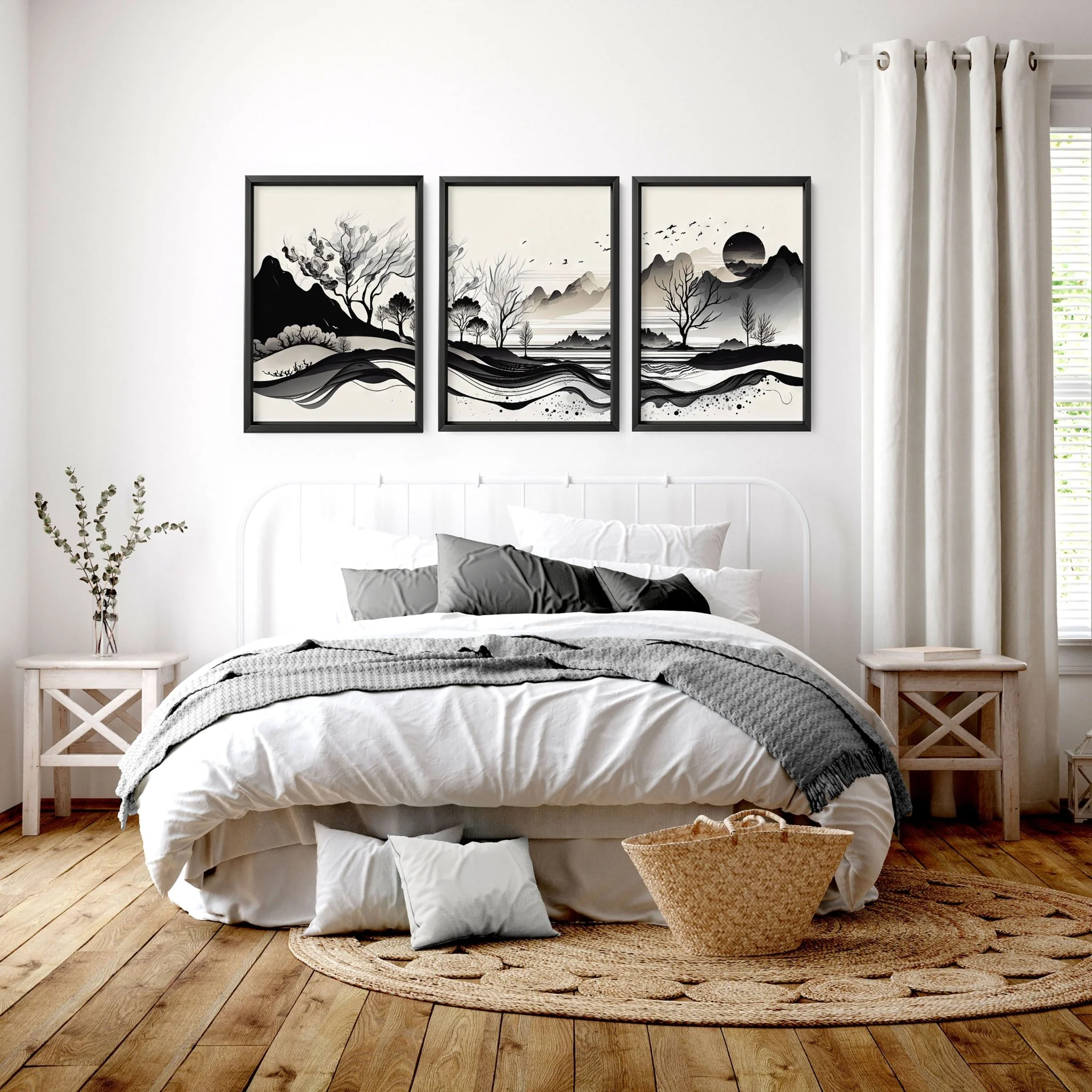 Framed Landscape Wall Art | Set of 3 wall art prints - Image 6