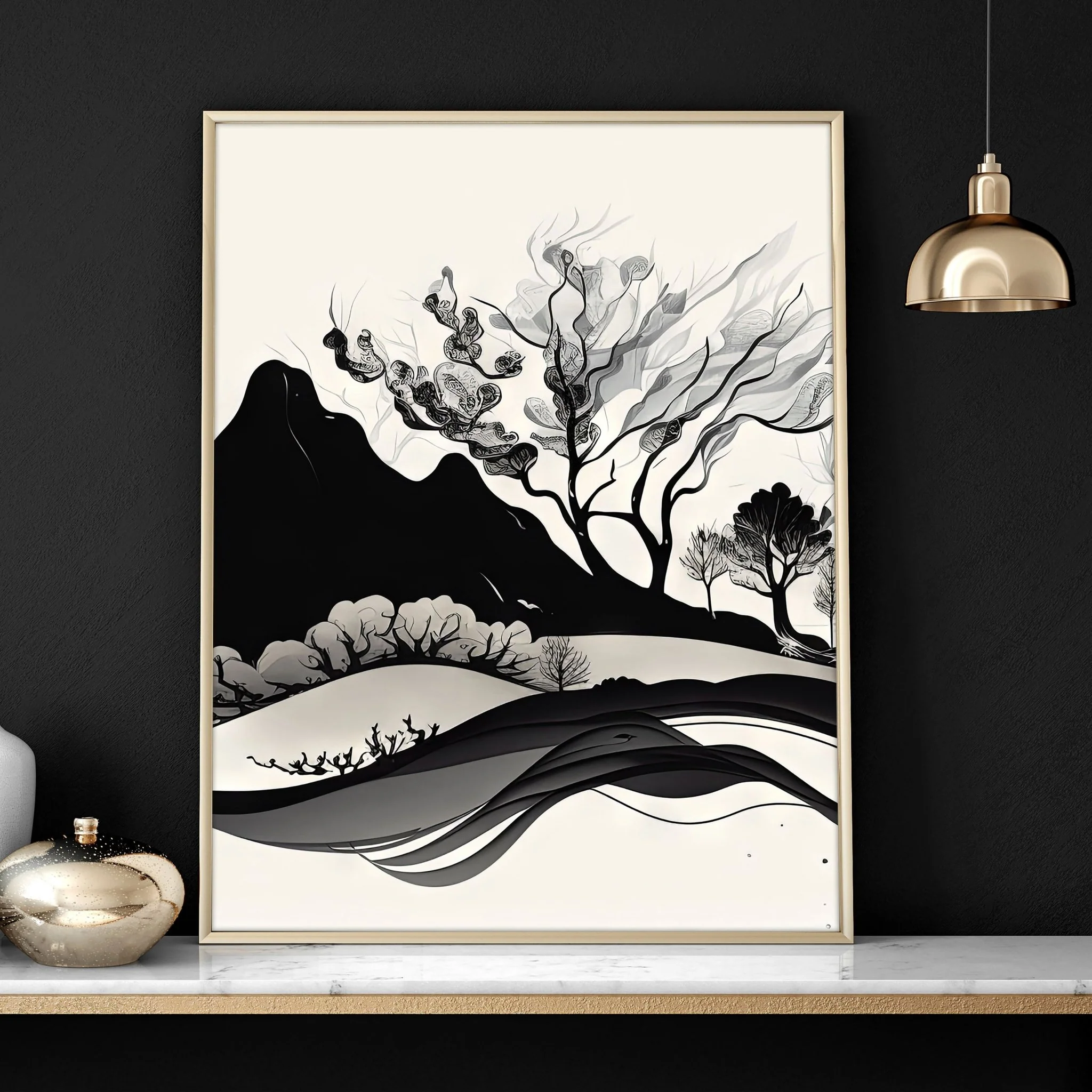 Framed Landscape Wall Art | Set of 3 wall art prints - Image 7