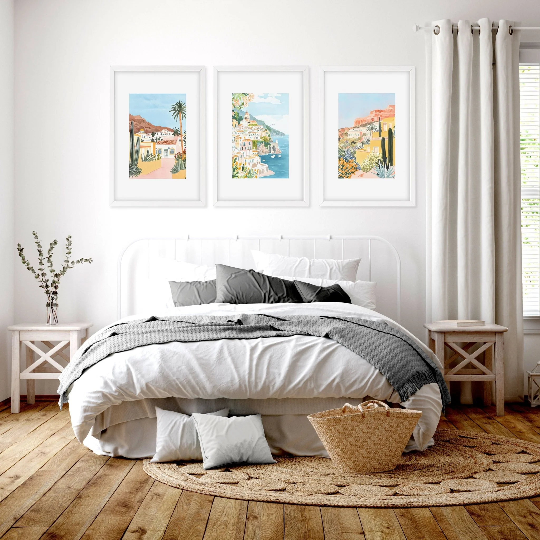 Framed Posters | Set of 3 Beach Decor Wall art Prints - Image 2