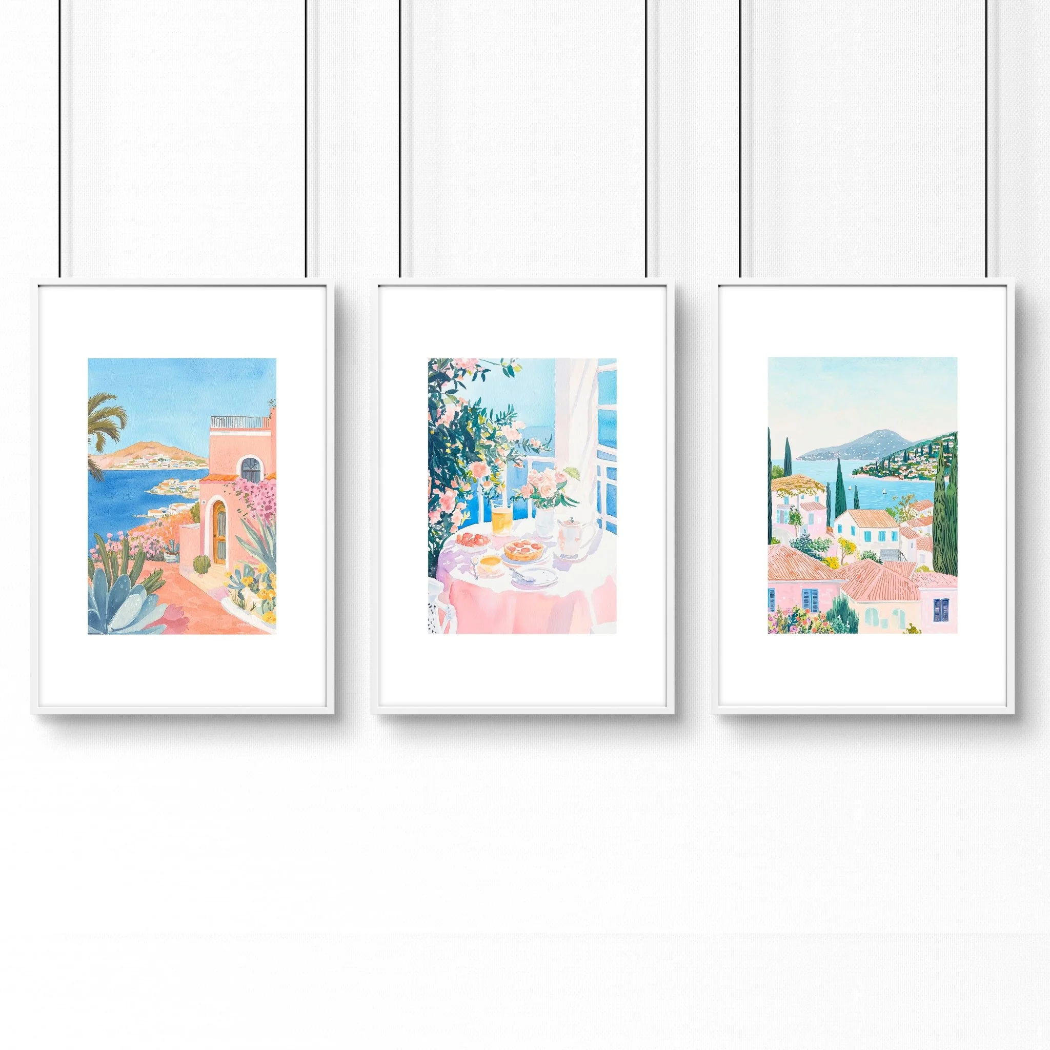 Framed Printed Artwork | Set of 3 Beach Decor Wall art Prints - Image 14