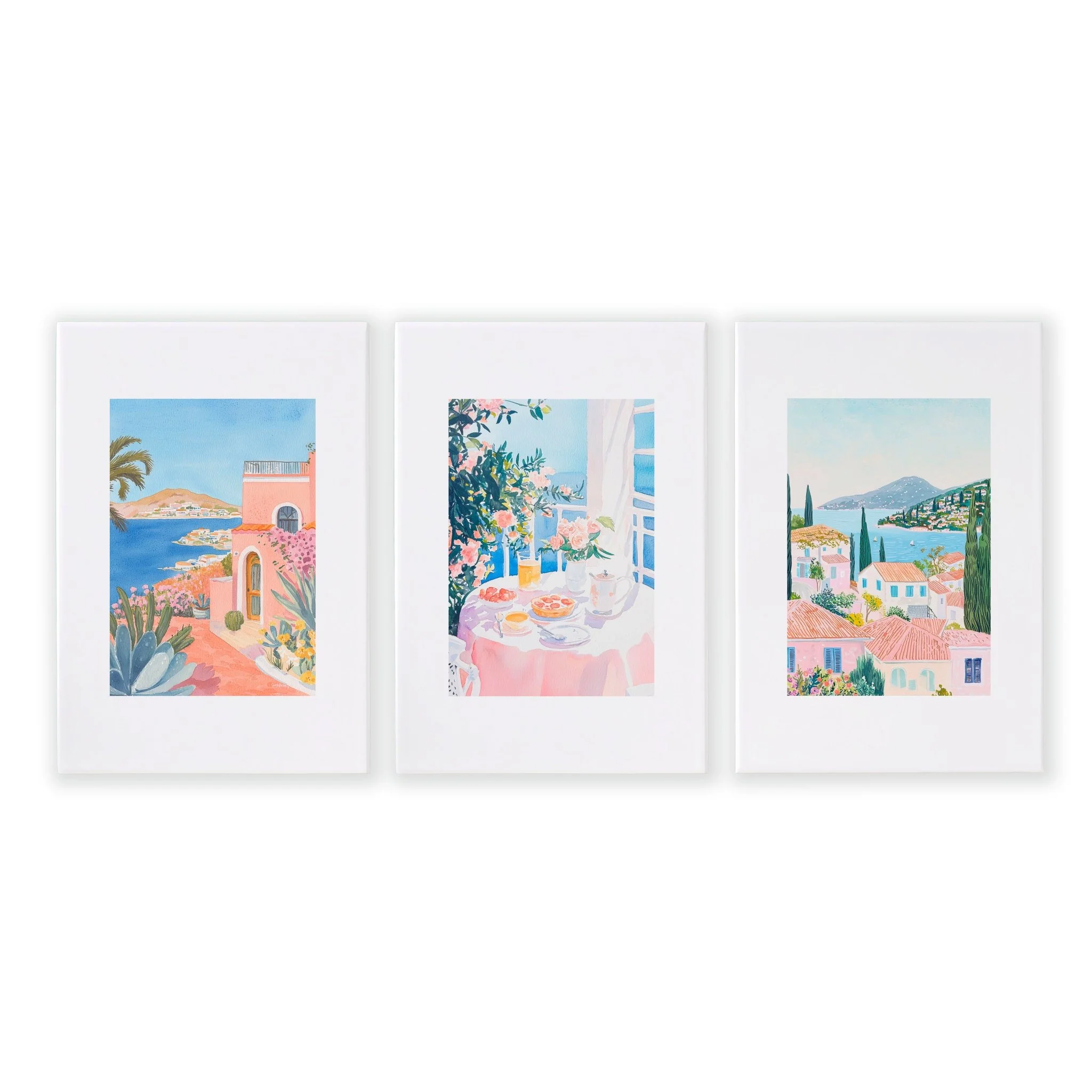 Framed Printed Artwork | Set of 3 Beach Decor Wall art Prints - Image 15