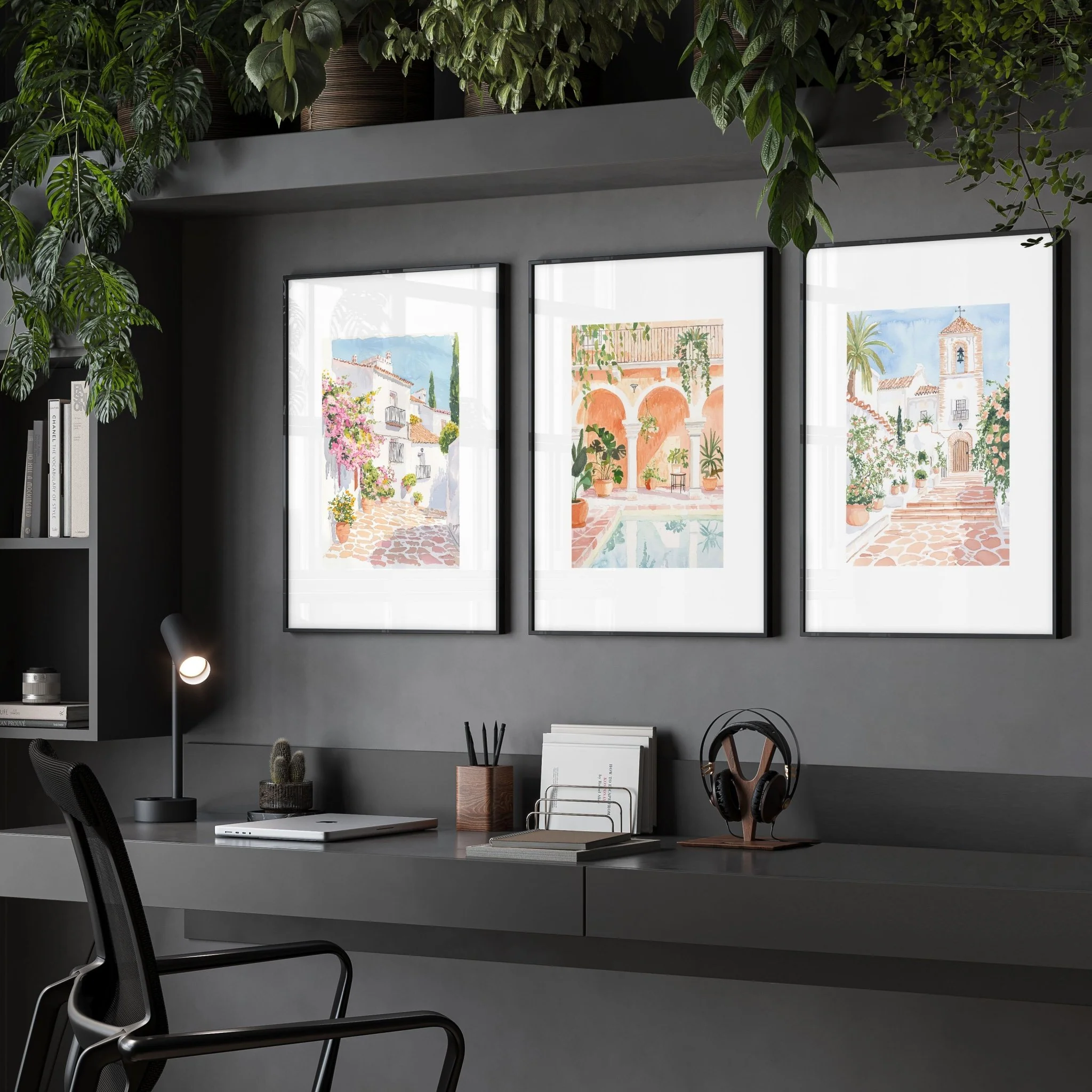 Framed Printed Artwork | Set of 3 Beach Decor Wall art Prints - Image 2
