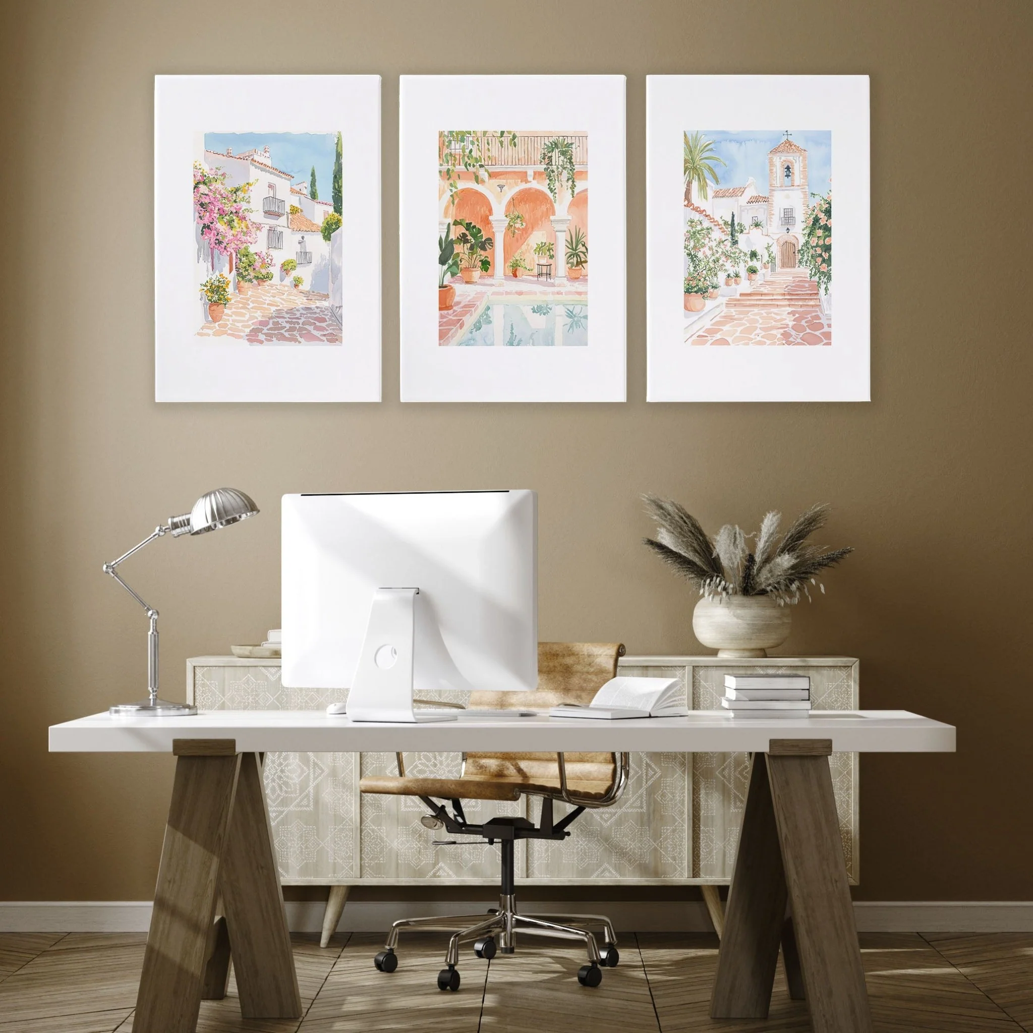 Framed Printed Artwork | Set of 3 Beach Decor Wall art Prints - Image 4