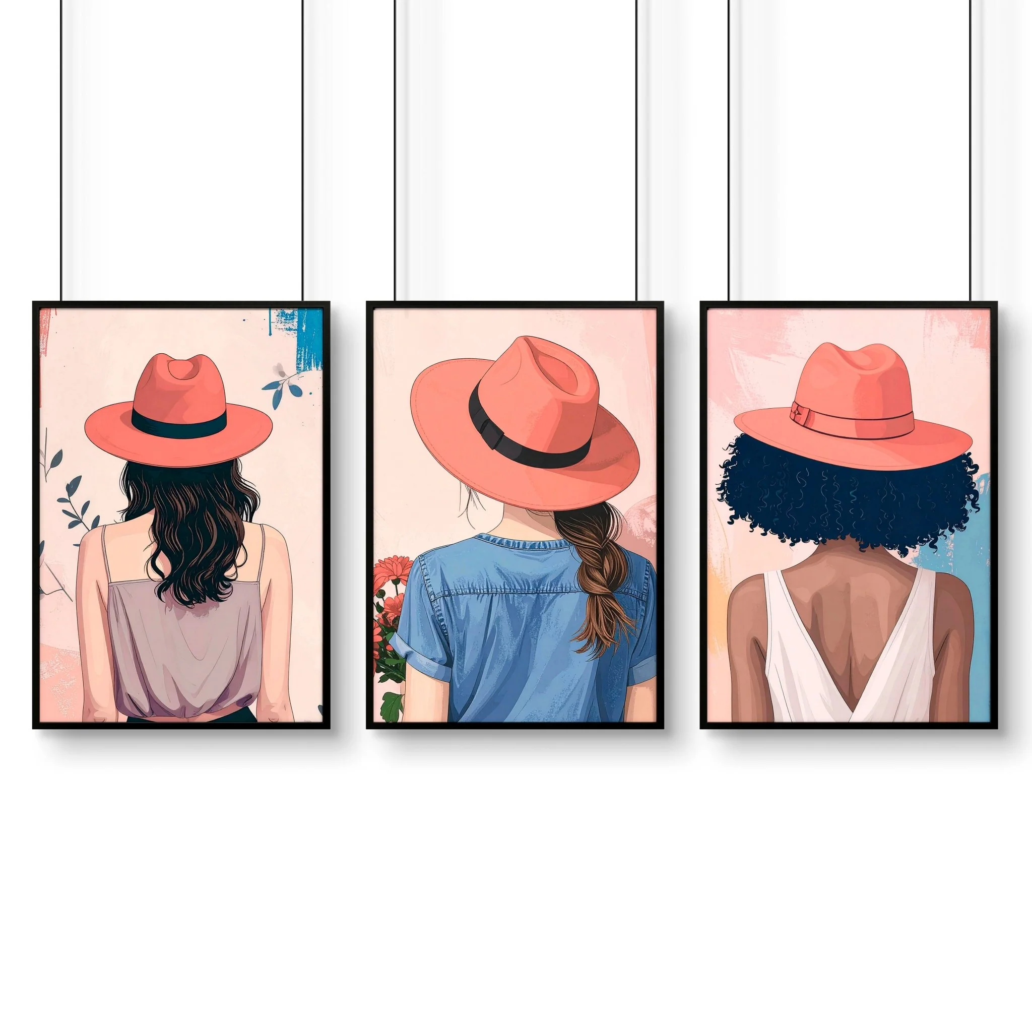 Framed Prints Large | Set of 3 Boho Women Wall art Prints - Image 10