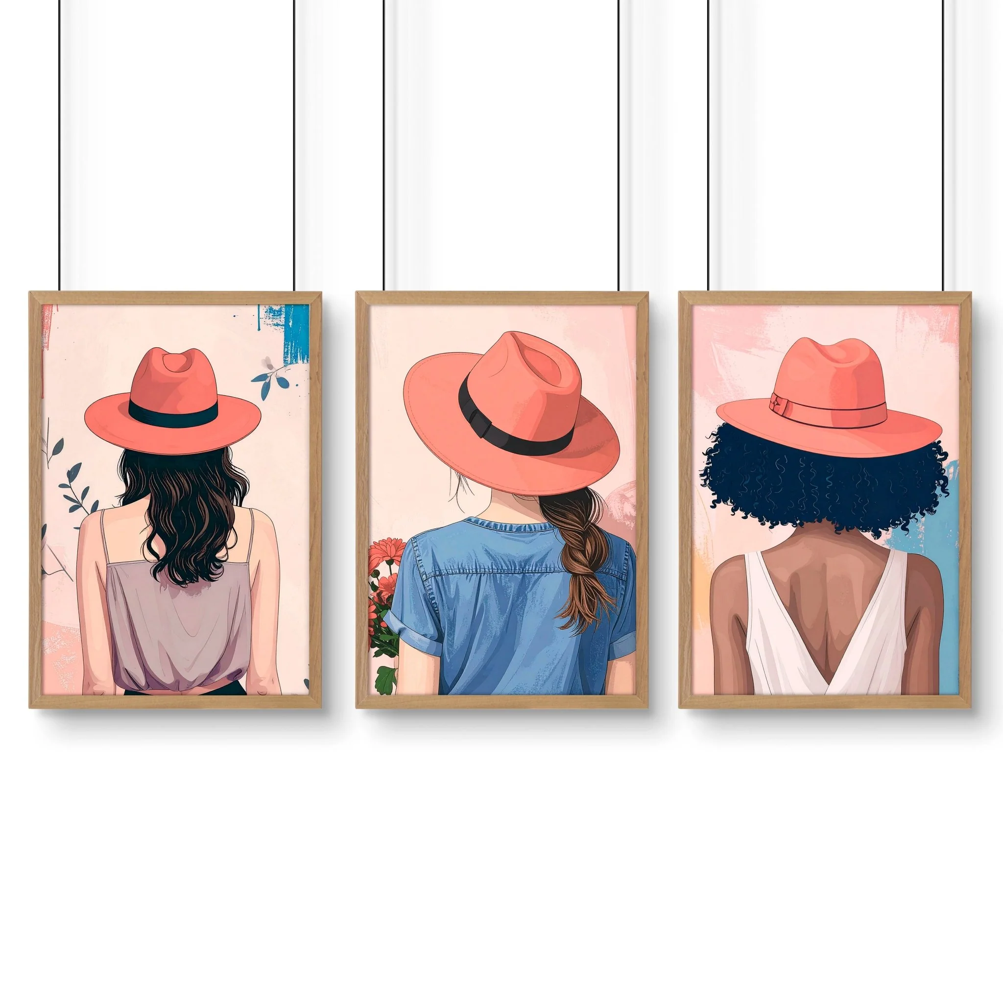 Framed Prints Large | Set of 3 Boho Women Wall art Prints - Image 11