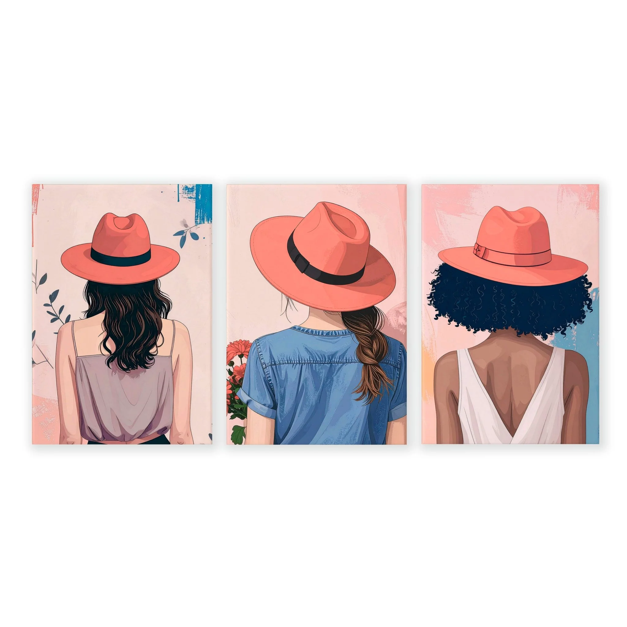 Framed Prints Large | Set of 3 Boho Women Wall art Prints - Image 13