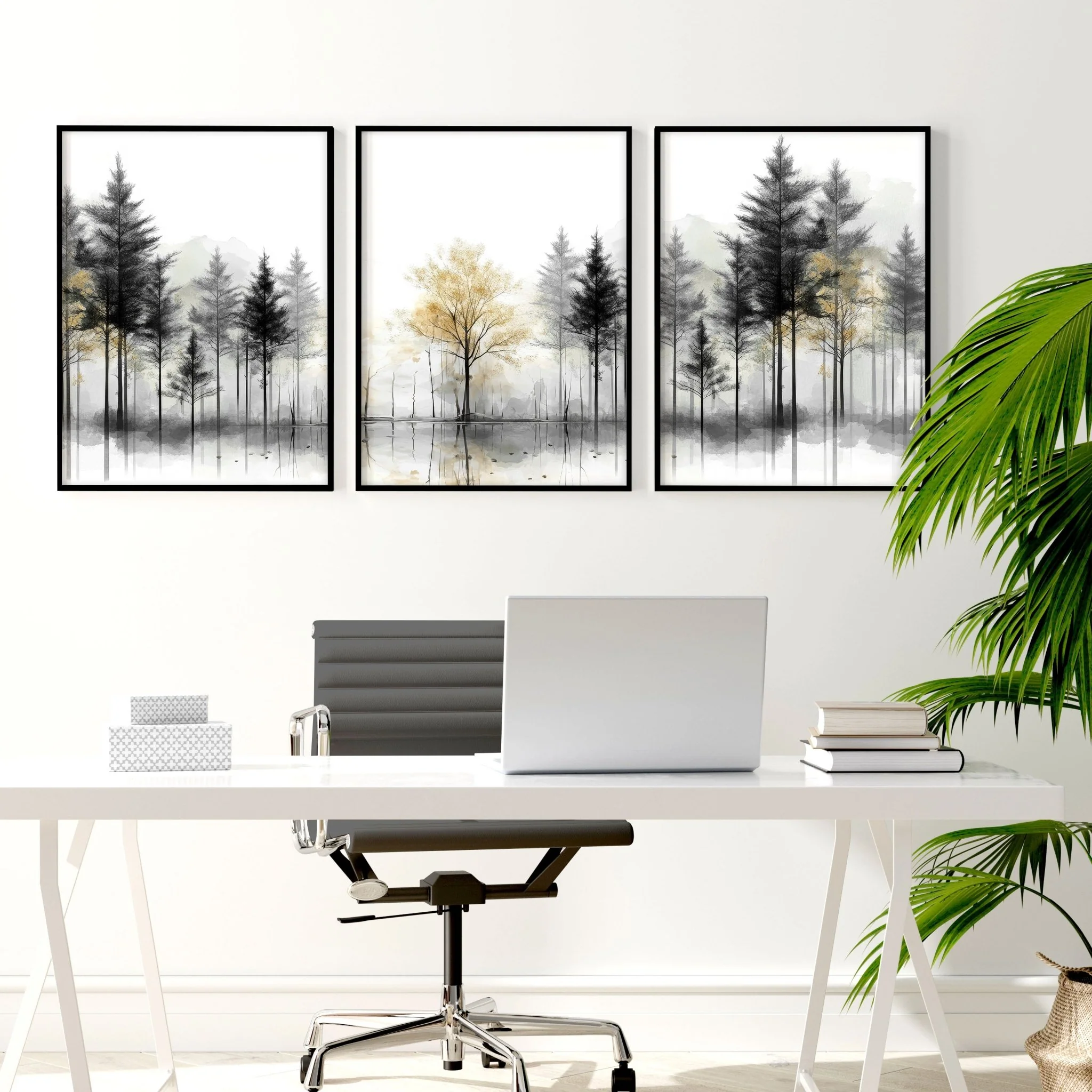 Framed Wall Art Set of 3 | Set of 3 Asian Inspired Wall art Prints - Image 8