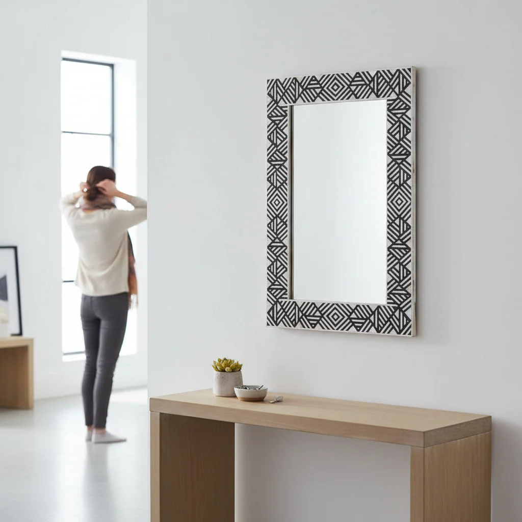 Fusion Mother of Pearl Wall Mirror - Image 2