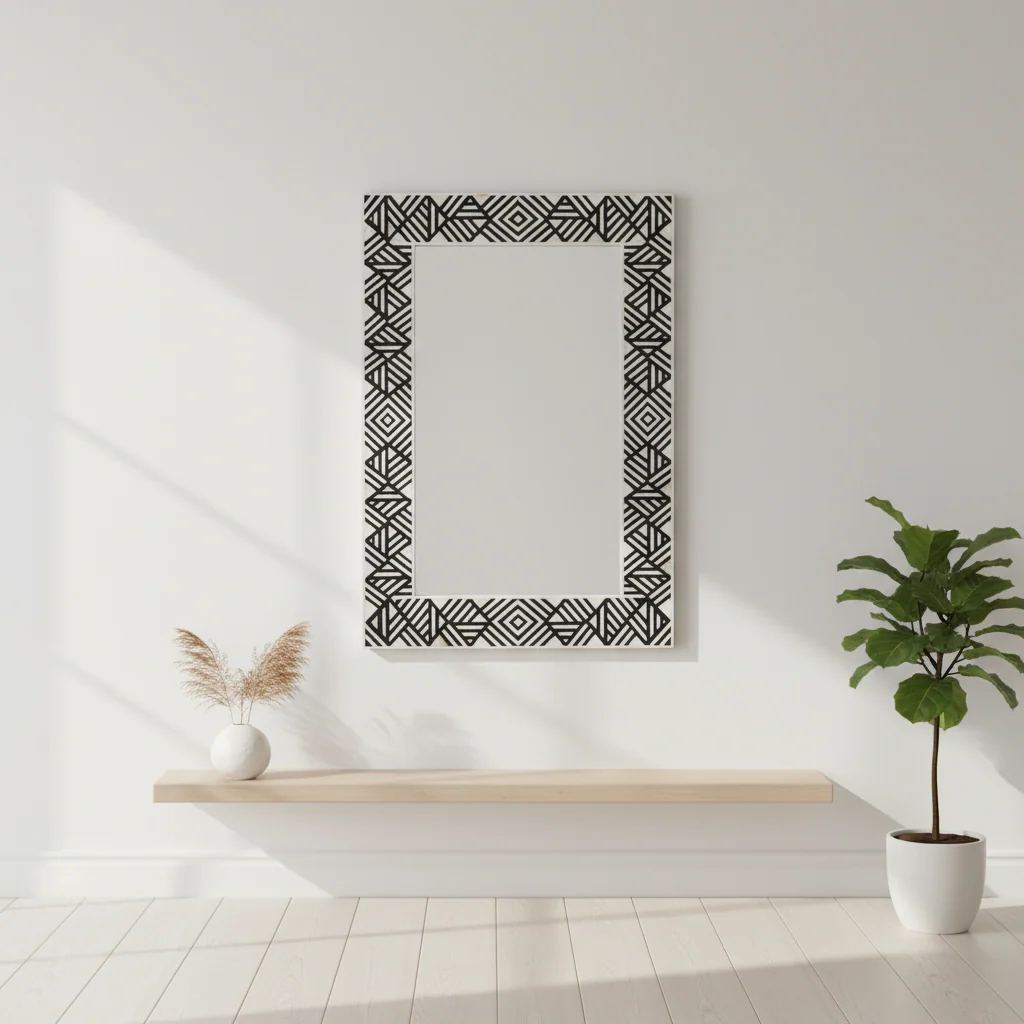 Fusion Mother of Pearl Wall Mirror - Image 3