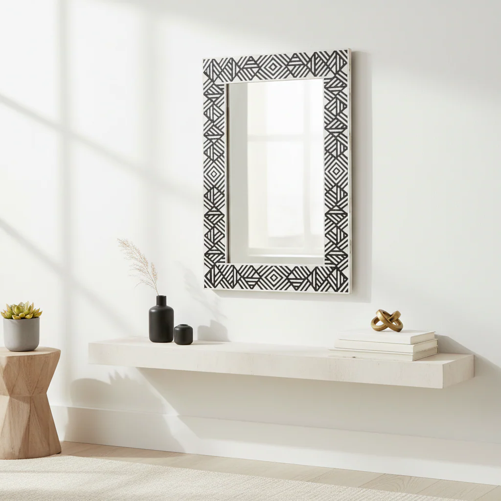 Fusion Mother of Pearl Wall Mirror - Image 4