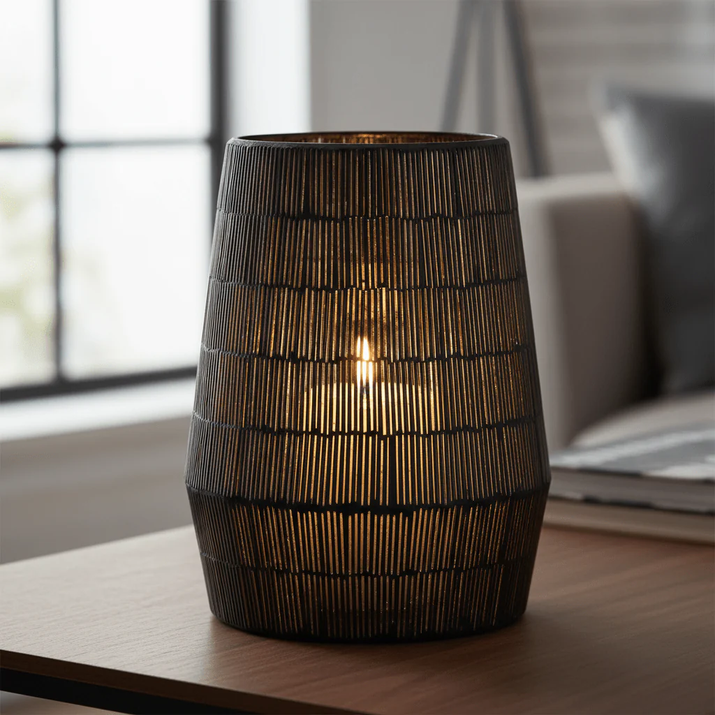Gaia Mosaic Glass Large Candle Holder - Image 6