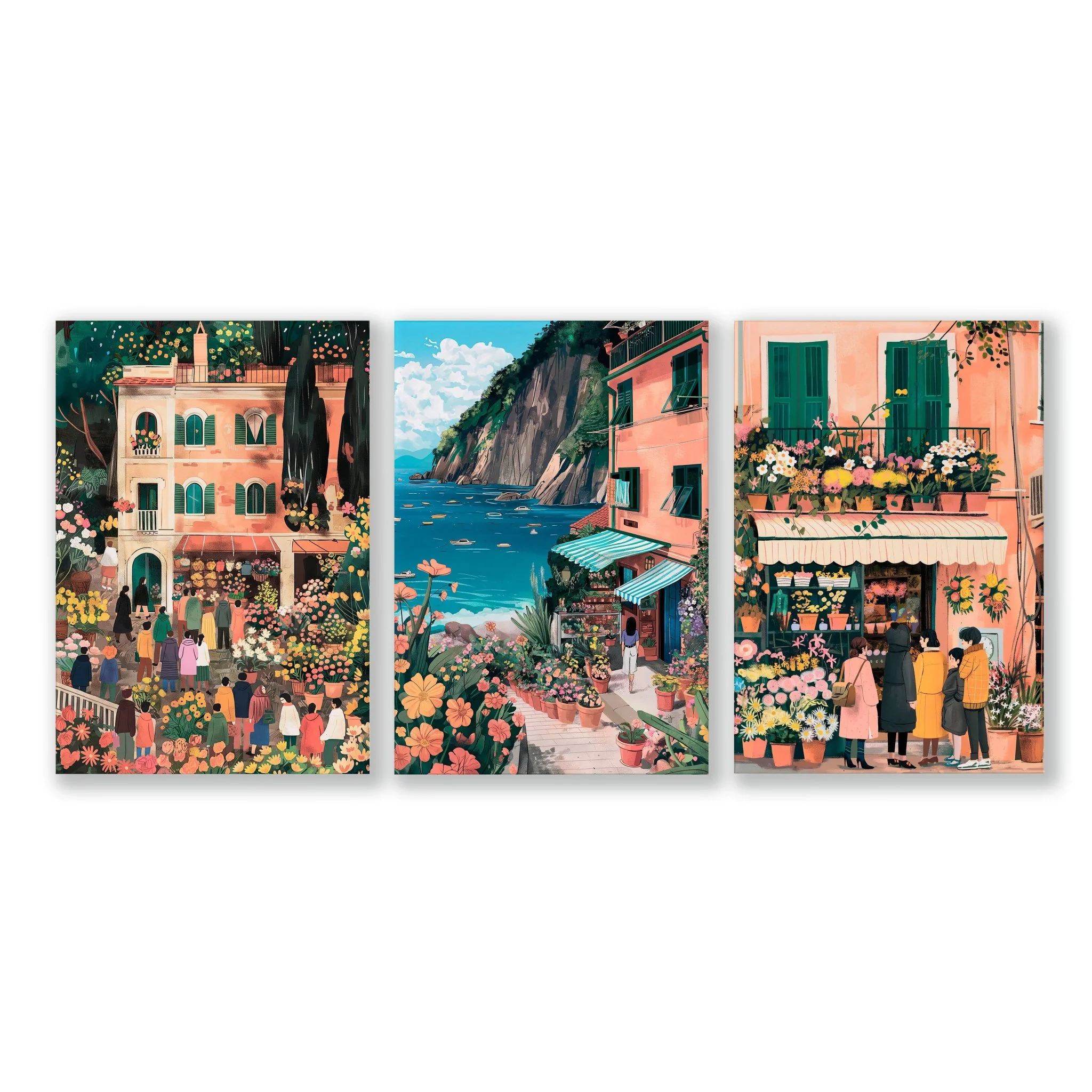 Gallery Wall Frames | Set of 3 Italian Lifestyle Wall art Prints - Image 13