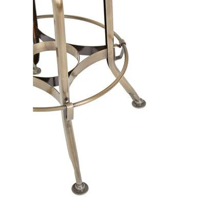 Gator Ash Wood Seat Metallic Stool - Image 9