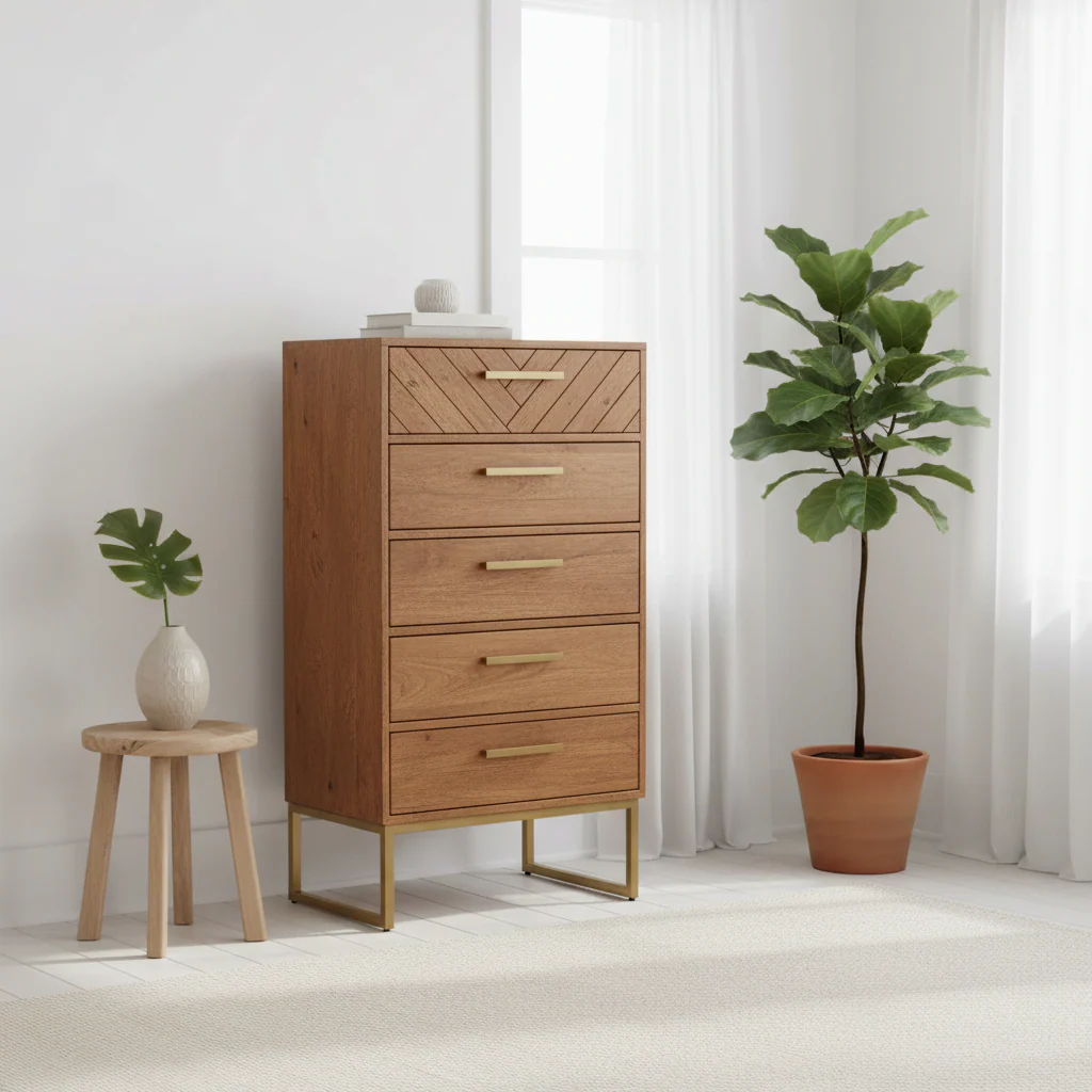 Gaya 5 Drawer Chest - Image 3