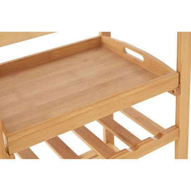 Harlow Bamboo One Drawer Kitchen Trolley - Image 6