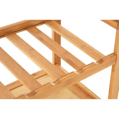 Harlow Bamboo One Drawer Kitchen Trolley - Image 7