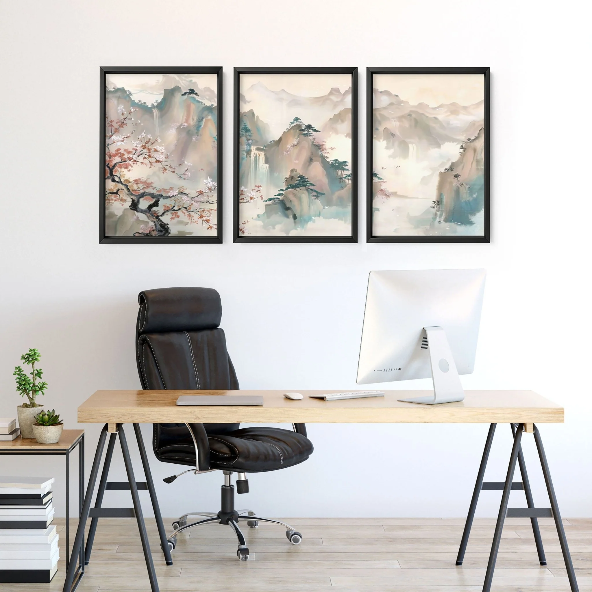 Home Office Art Wall | Set of 3 wall art prints - Image 4