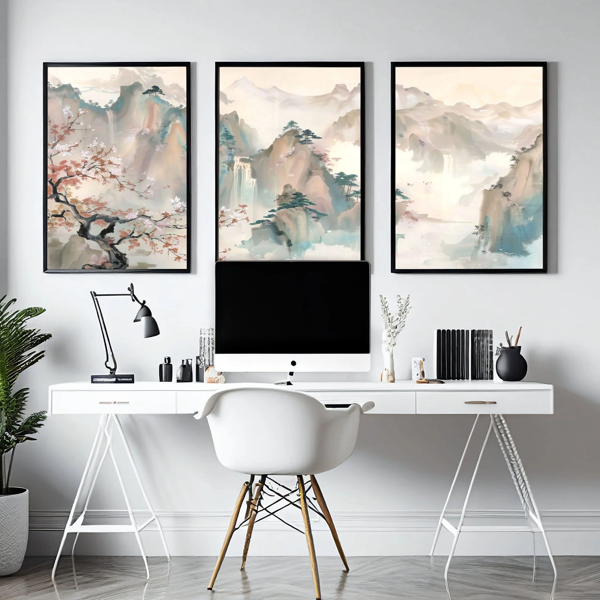 Home Office Art Wall | Set of 3 wall art prints - Image 6