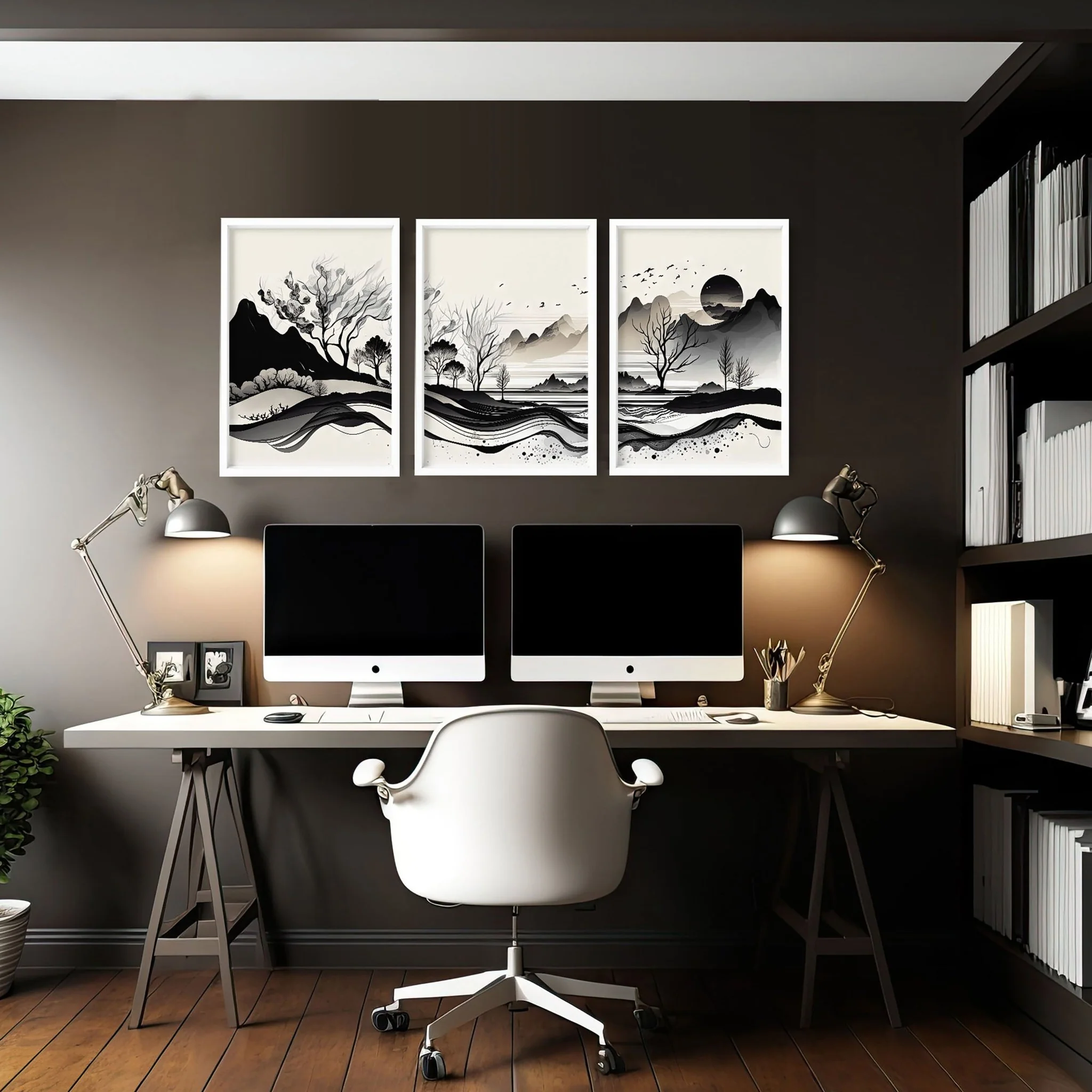 Home Office Wall Accessories | Set of 3 wall art prints - Image 6