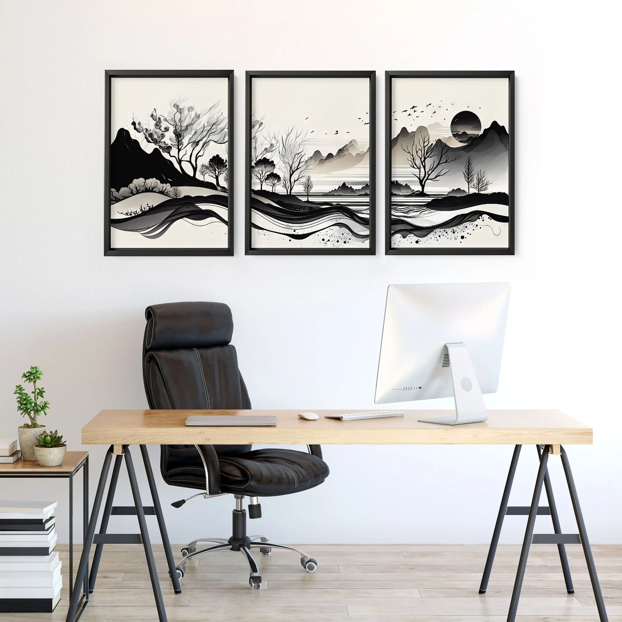 Home Office Wall Accessories | Set of 3 wall art prints - Image 7