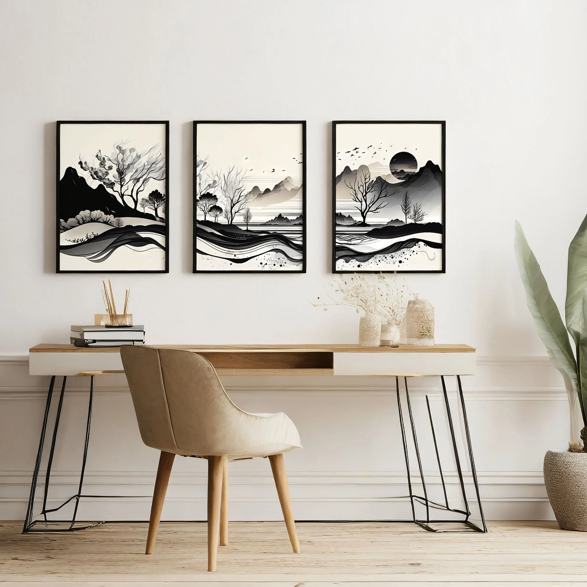Home Office Wall Accessories | Set of 3 wall art prints - Image 9