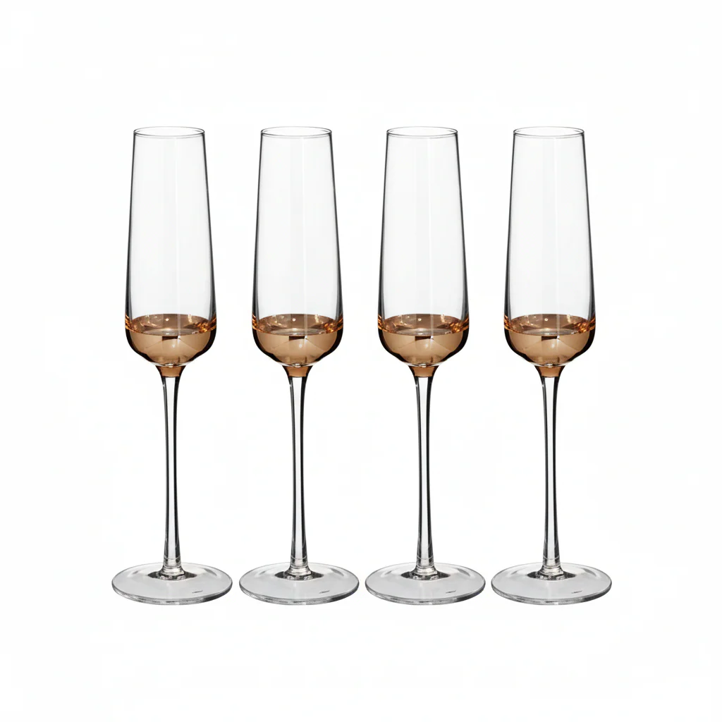 Horizon Set of Four Champagne Glasses