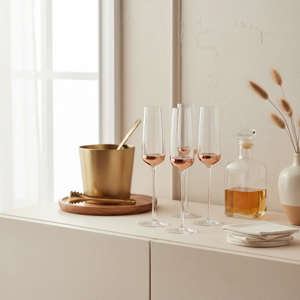 Horizon Set of Four Champagne Glasses - Image 3