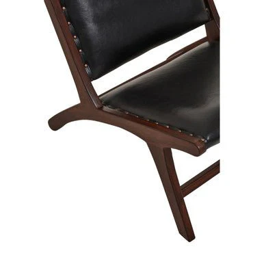 Inca Genuine Black Cow Leather Chair - Image 11