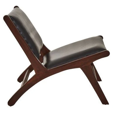 Inca Genuine Black Cow Leather Chair - Image 6