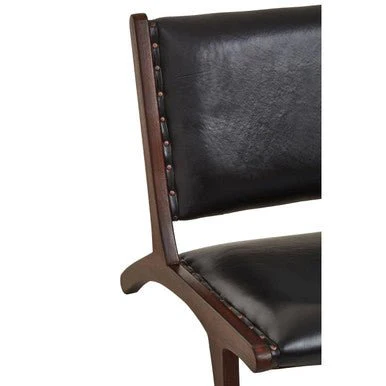 Inca Genuine Black Cow Leather Chair - Image 9