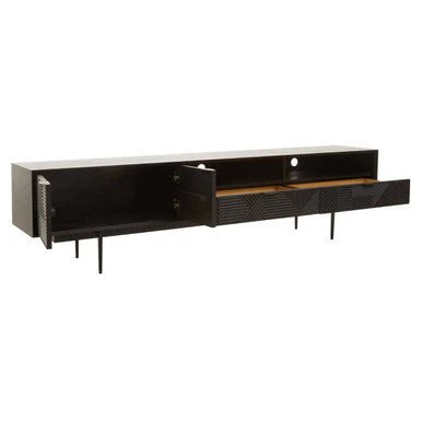 Jakara Black Finish Wooden Media Unit - Image 6