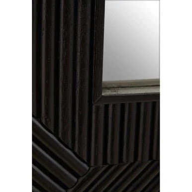 Jakara Black Finish Wooden Wall Mirror - Image 8