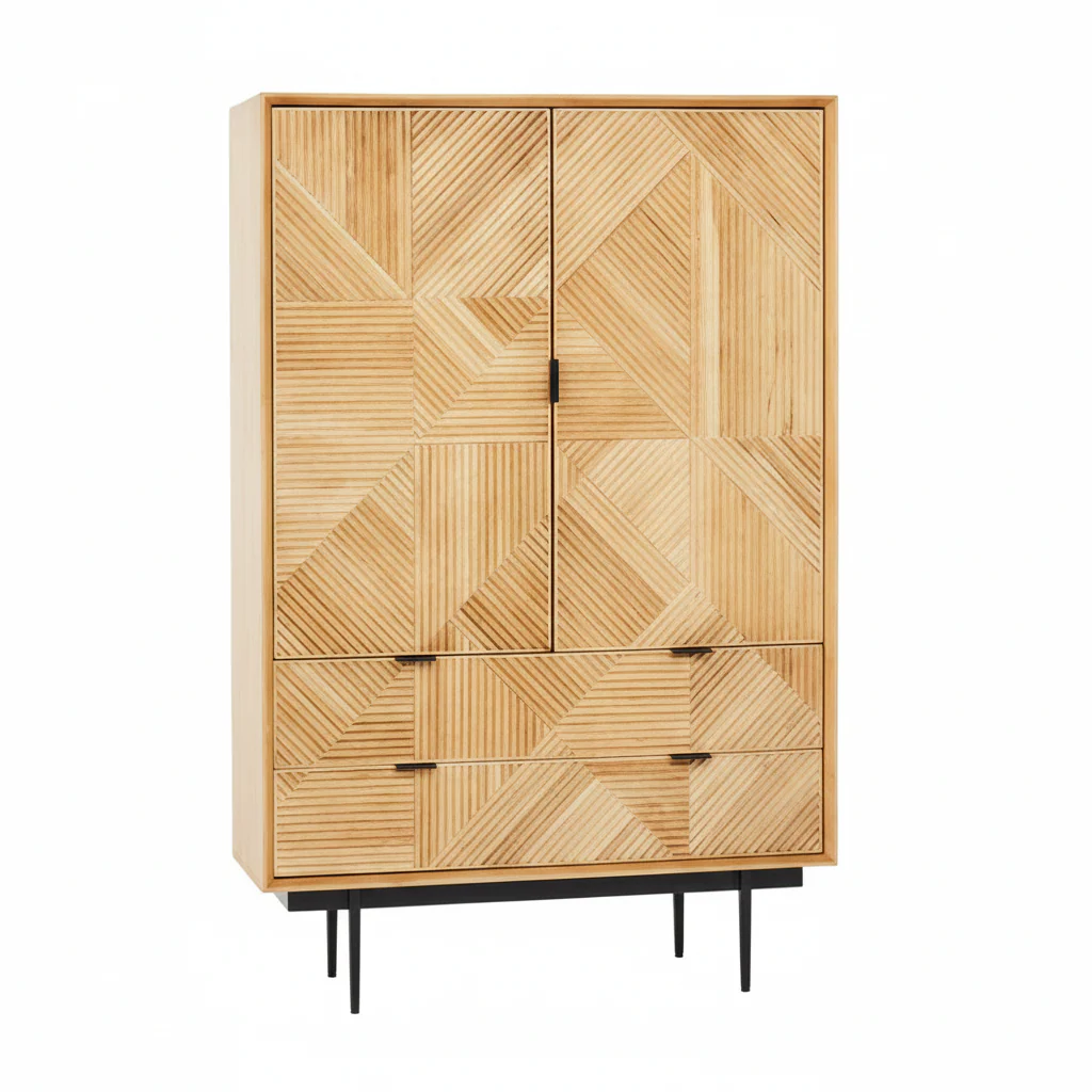 Jakara Natural Wooden Cabinet