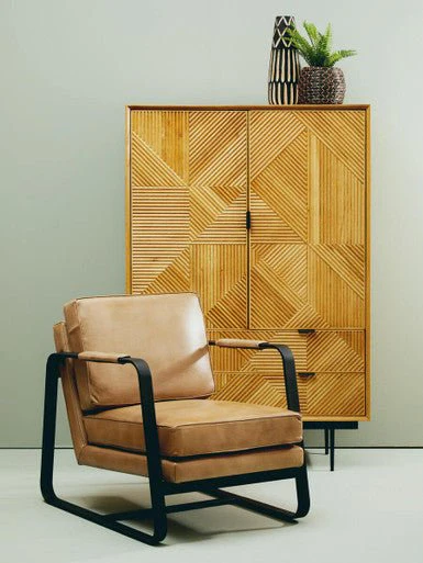 Jakara Natural Wooden Cabinet - Image 14