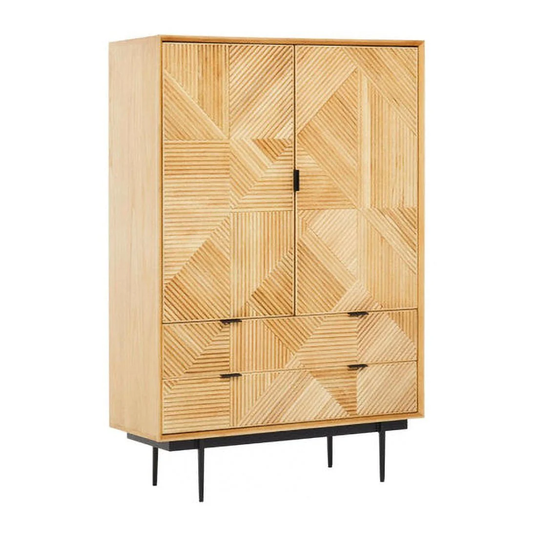 Jakara Natural Wooden Cabinet - Image 5