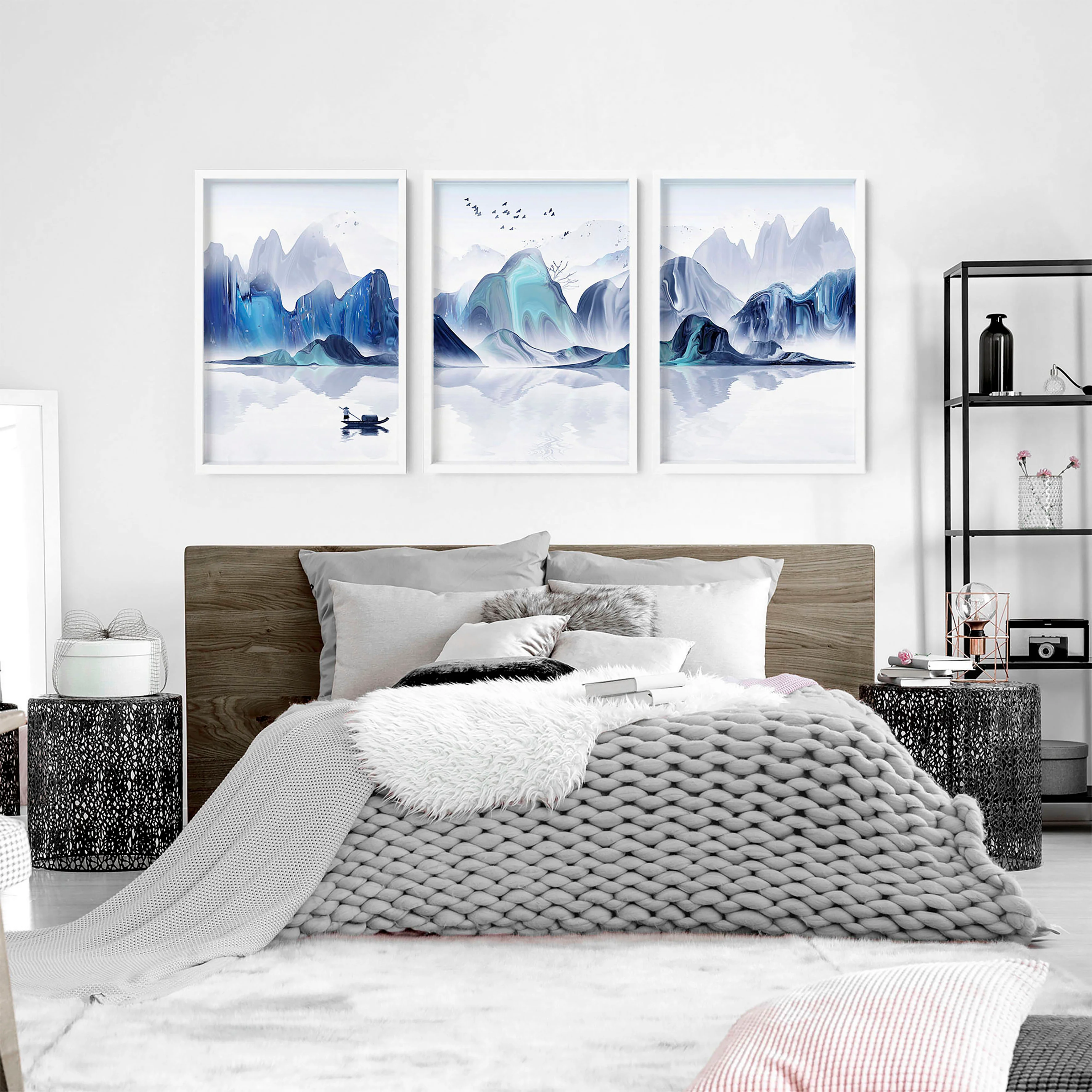Japanese wall decor | set of 3 Bedroom wall prints - Image 2