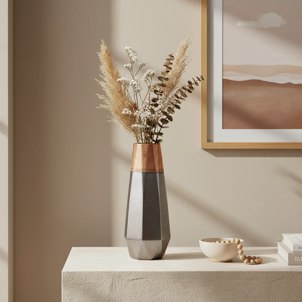 Jet Small Metallic Vase - Image 3