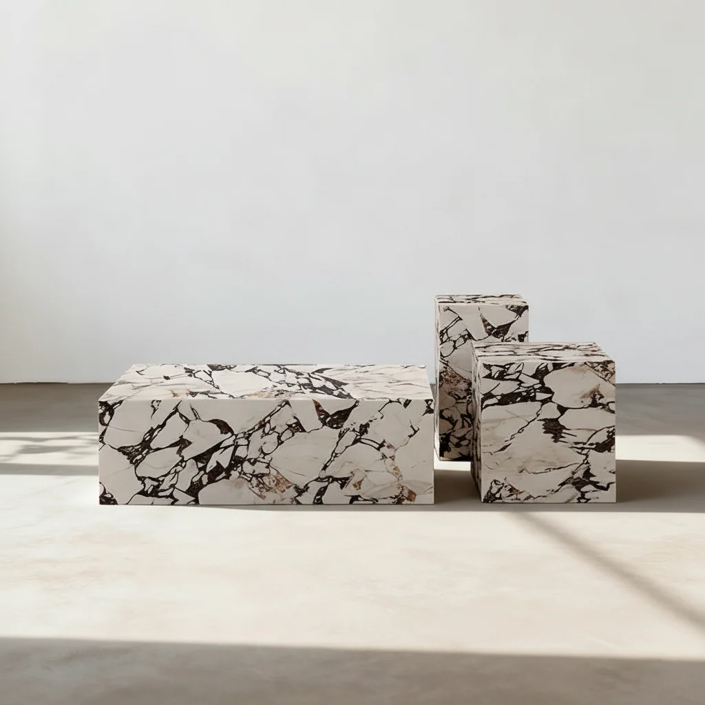 Kabelo Coffee Table Set, Sintered Stone/Marble - Image 3