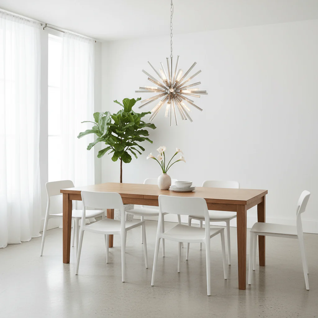 Karlo Smoke Grey Glass And Chrome Finish Light