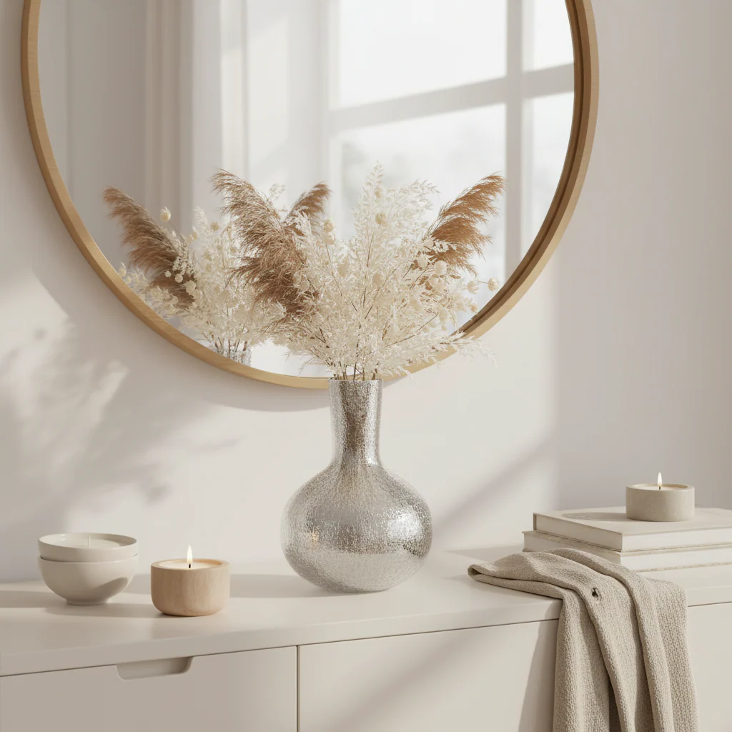 Kensington Townhouse Safia Silver Bottle Vase - Image 3