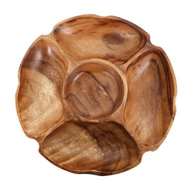 Kora Acacia Five Section Round Serving Dish - Image 5