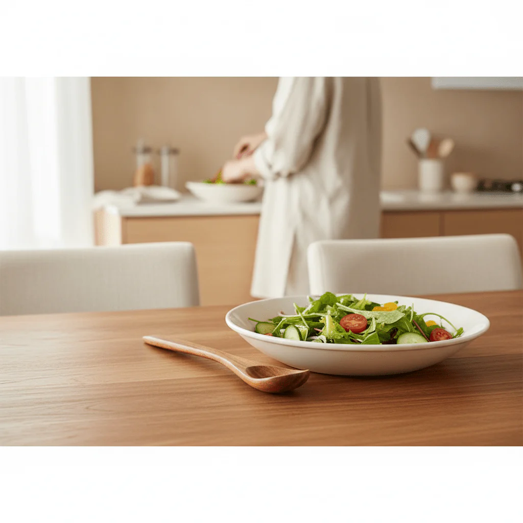 Kora Acacia Large Salad Servers - Image 2