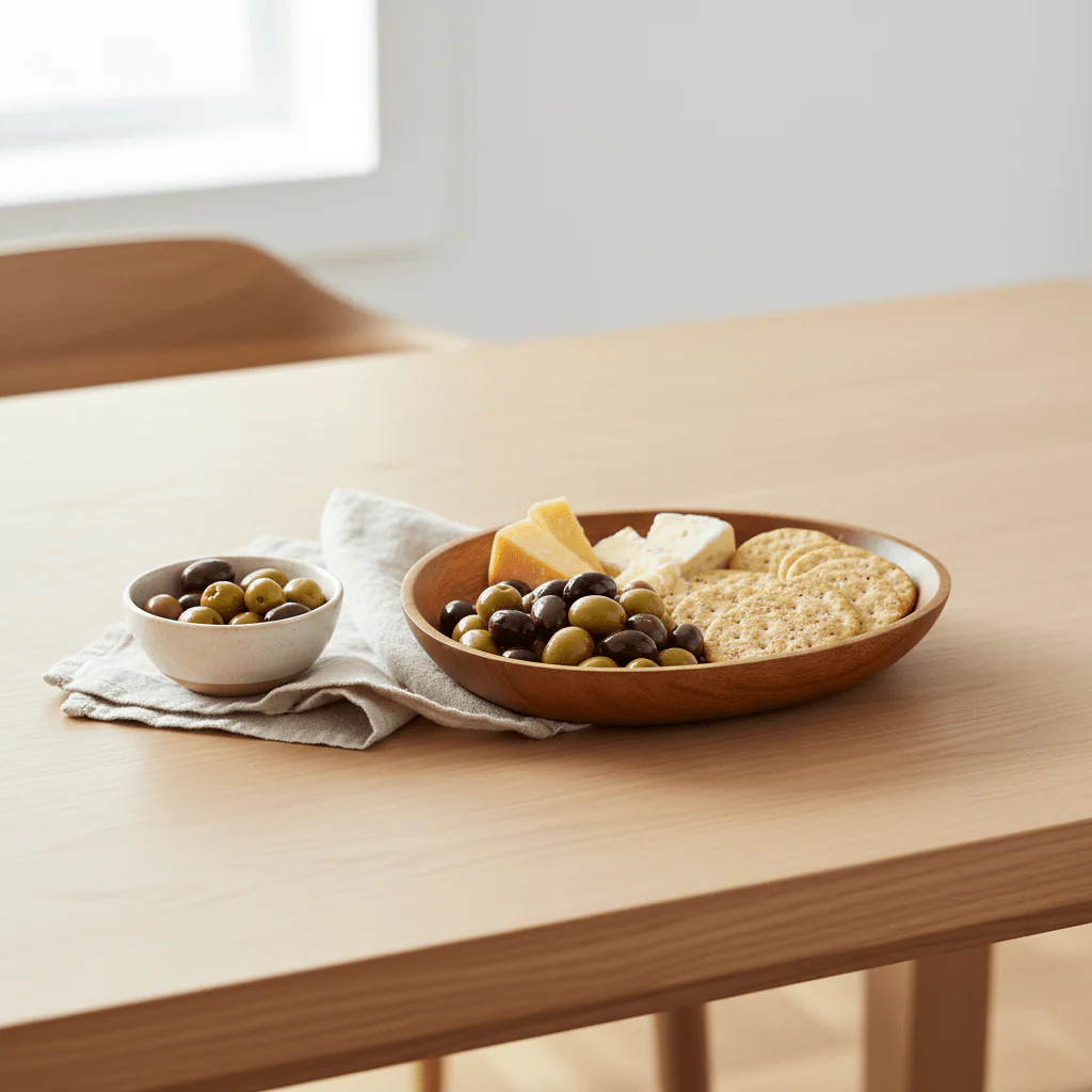 Kora Acacia Wood Small Oval Plate - Image 4