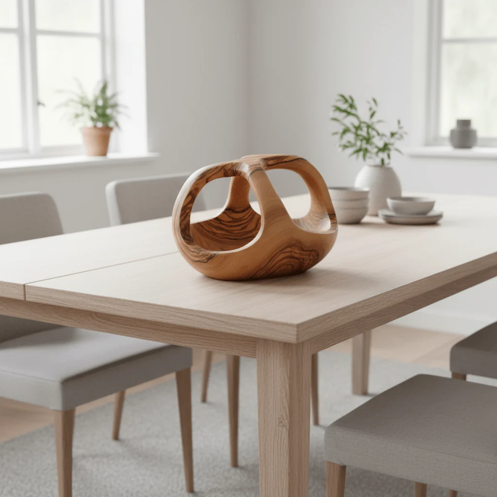 Kora Olive Wood Fruit Bowl - Image 8