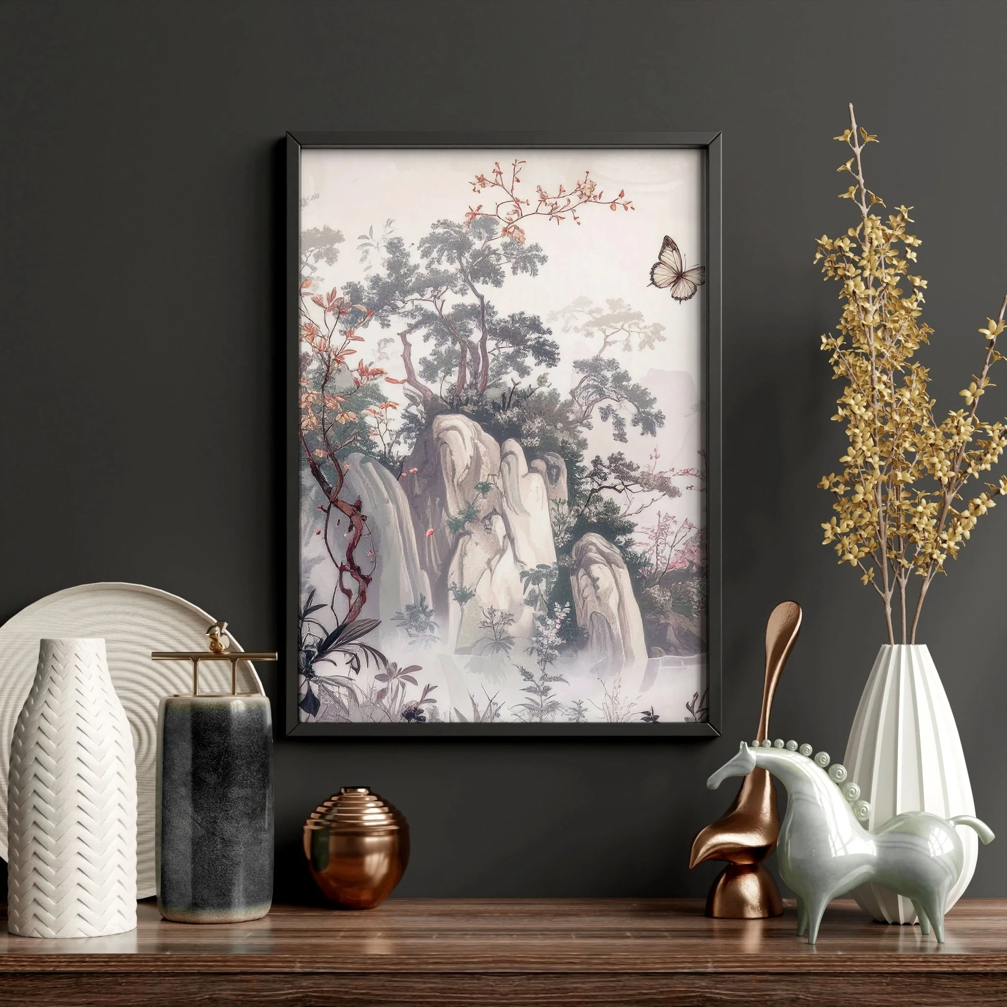 Large Artwork For Walls | Set of 3 Chinoiserie Wall art Prints - Image 11